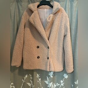 Pink pea coat